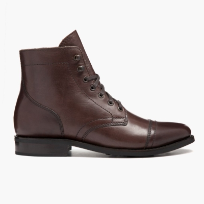 Thursday Boots Captain Lace-Up Boots Dame Brune | US4321TUF