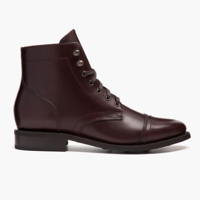 Thursday Boots Captain Lace-Up Boots Dame Brune | US7685JLV