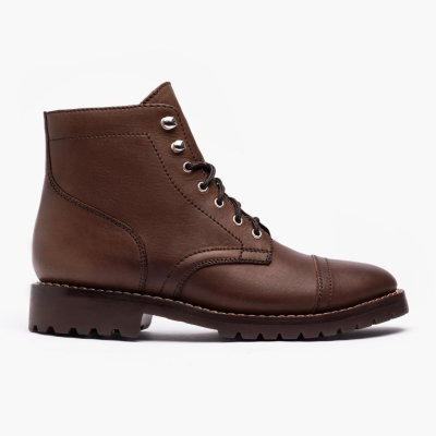 Thursday Boots Captain Lace-Up Boots Herre Brune | US9075IMU