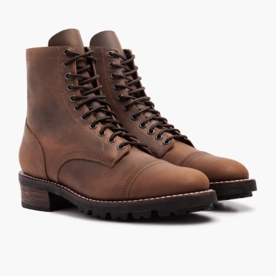 Thursday Boots Logger Lace-Up Boots Herre Brune | US5807GAX